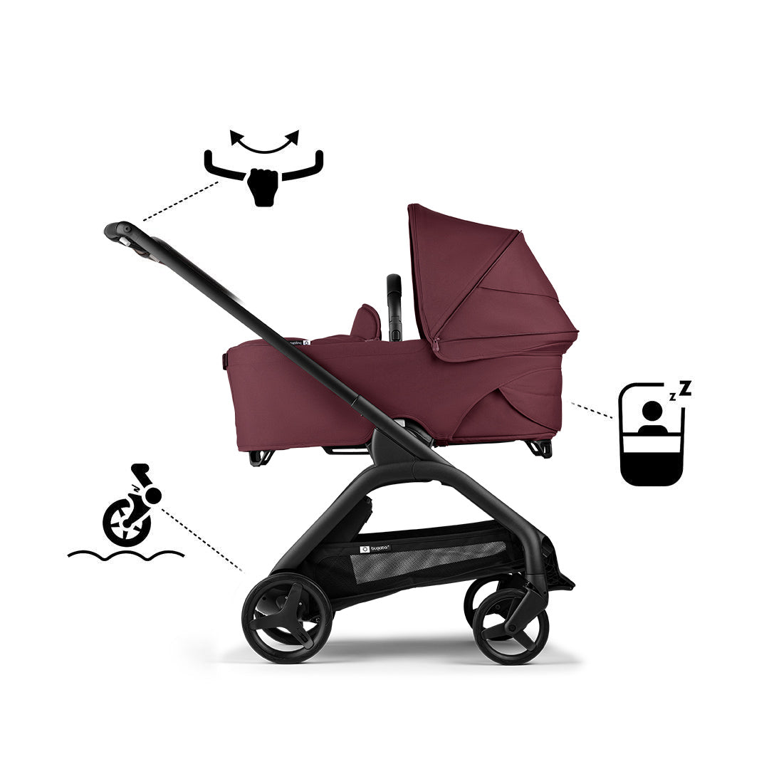  Bugaboo Dragonfly Complete Pushchair - Dark Cherry、mySite、merchandisen