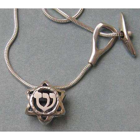 Michael Bromberg Hay/Shin Jewish Star Necklace、mySite、topwebapps