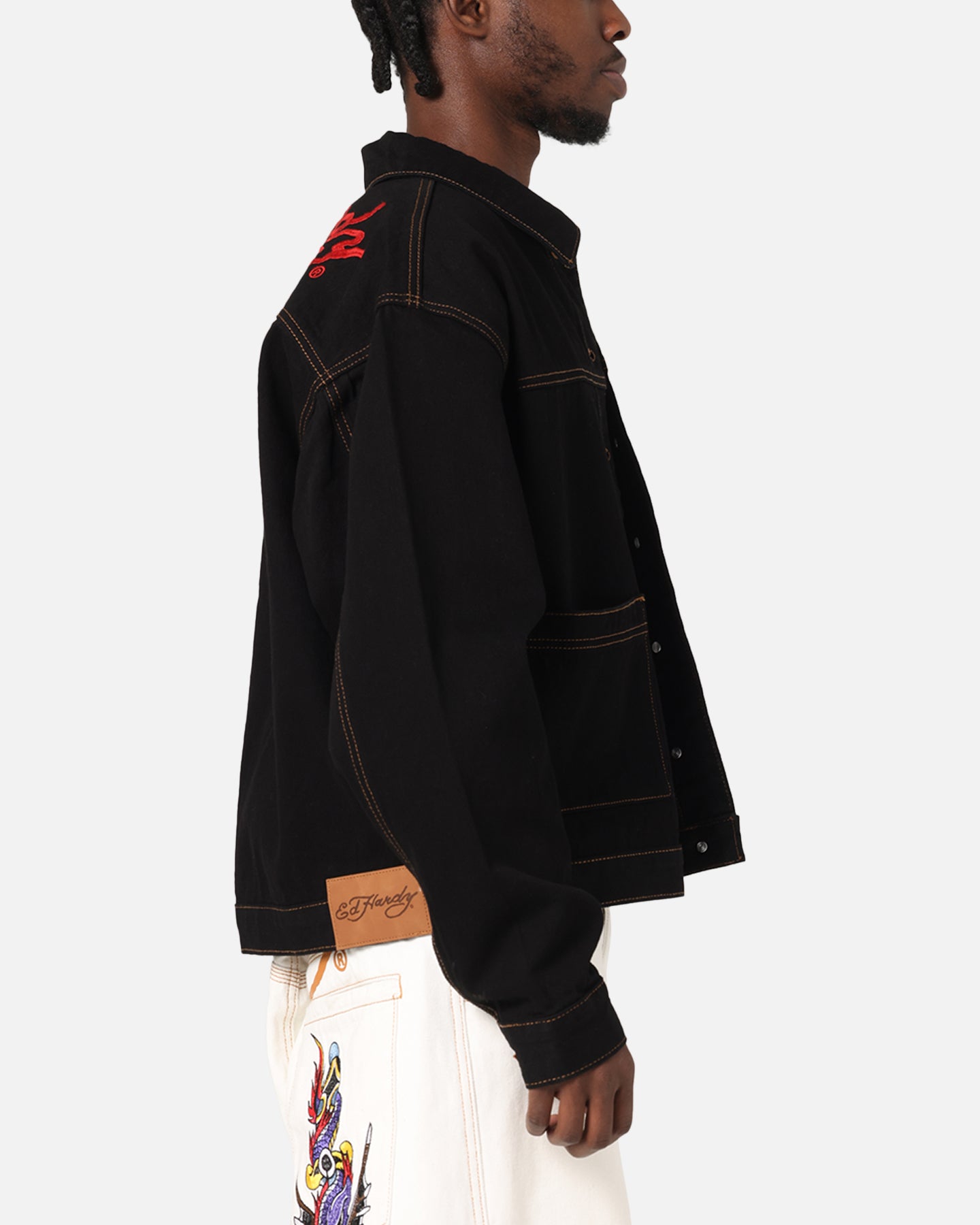 Ed Hardy Coach Denim Jacket Black、mySite、zt4zffjzw