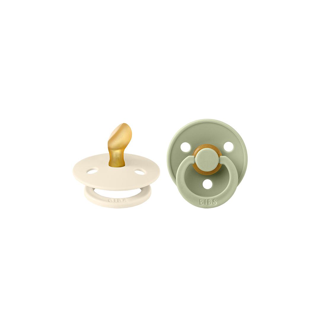  BIBS Colour Anatomical Pacifier - 2 Pack - Ivory/Sage - Latex、mySite、merchandisen