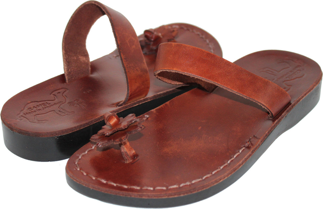  Holy Land Market Men/Women Biblical Jesus Leather Sandals/Slides From Jerusalem (The Shepherd Style III)、mySite、elrpsem3k
