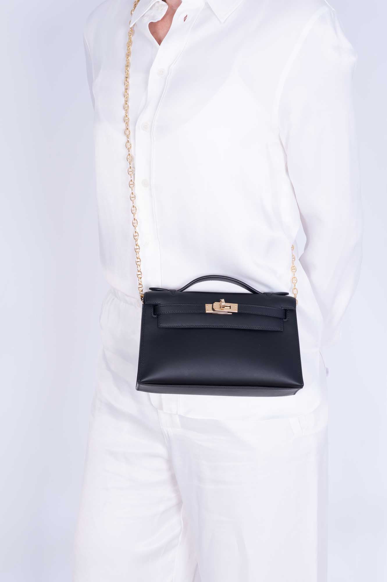 Hermès Kelly Mini Pochette Black Swift Permabrass Hardware、mySite、garminoutage.com