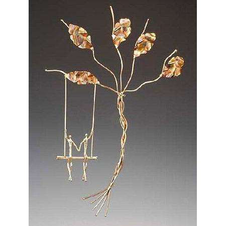 Infinity Art in Metal Tree and Swing Wall Sculpture、mySite、topwebapps