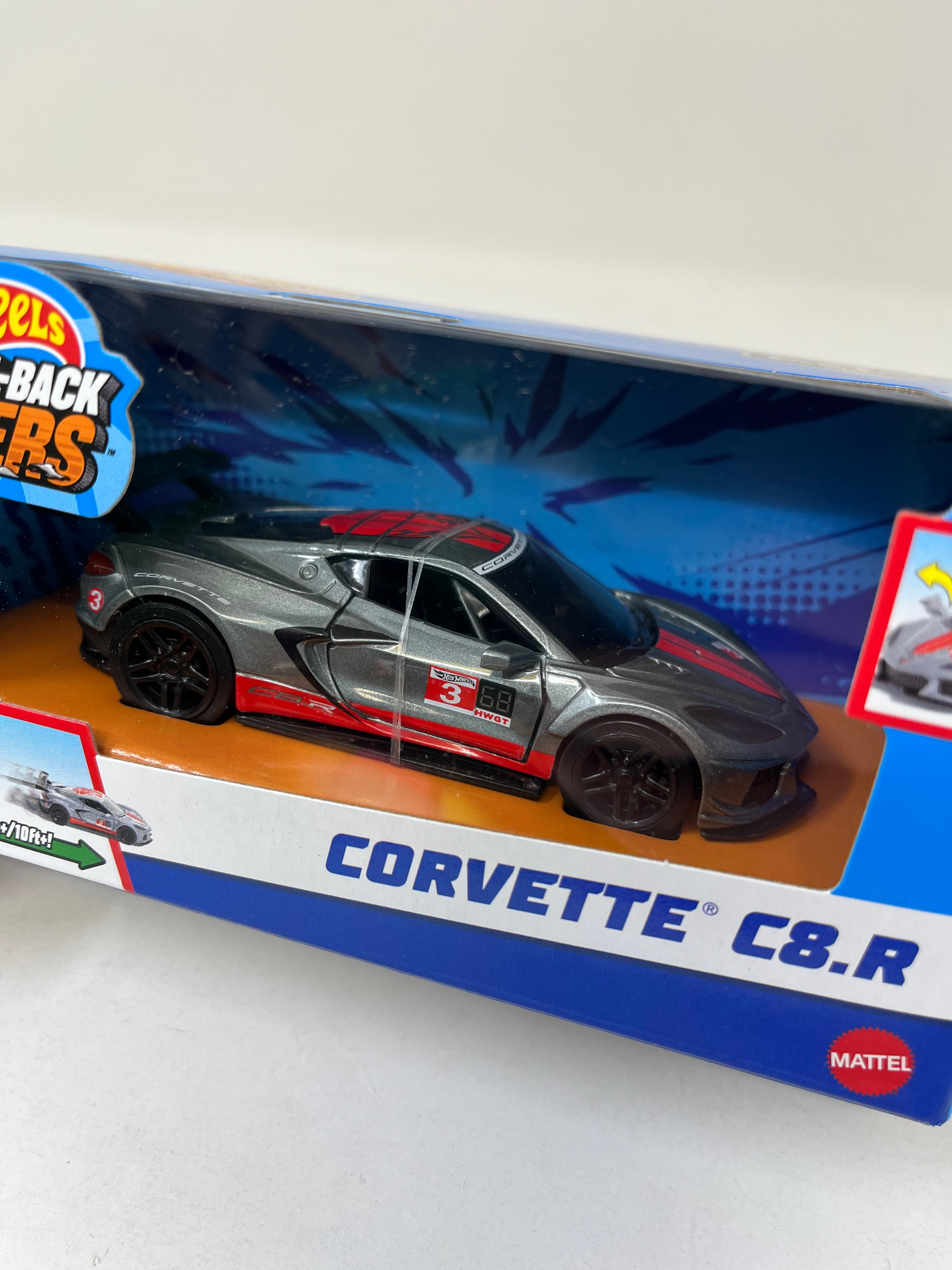 Chevy Corvette C8.R * 2024 Hot Wheels Pull-Back Speeders 1:43 scale、mySite、hgirdovlk