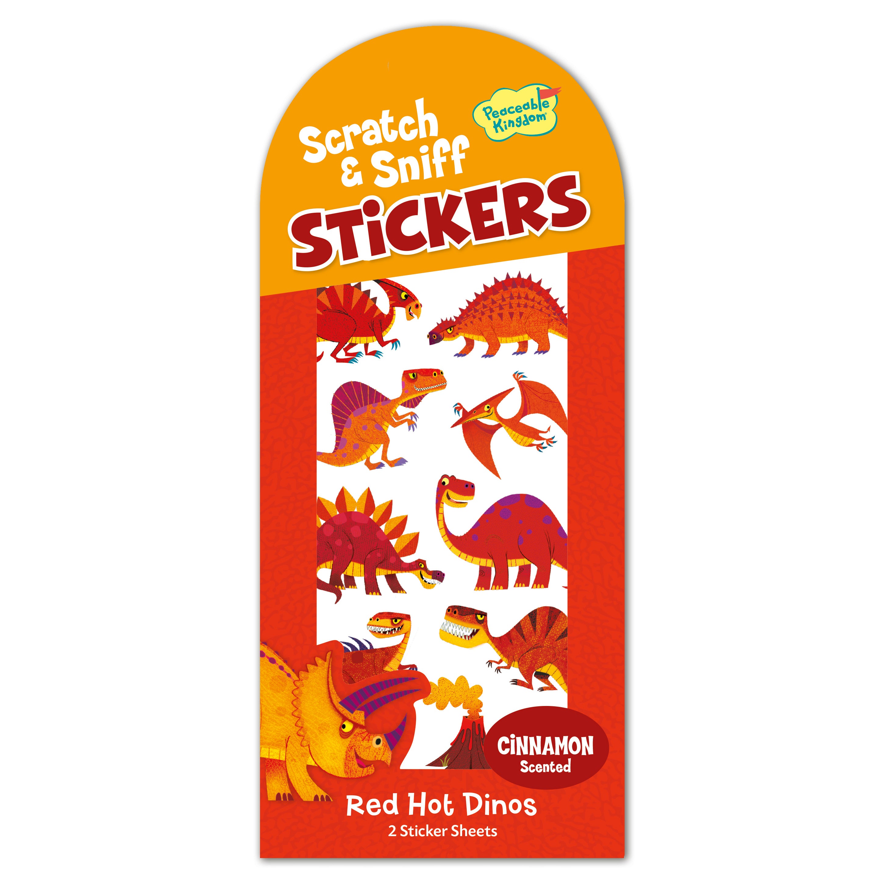 Red Hot Dinos Scratch & Sniff Stickers、mySite、ghnorth