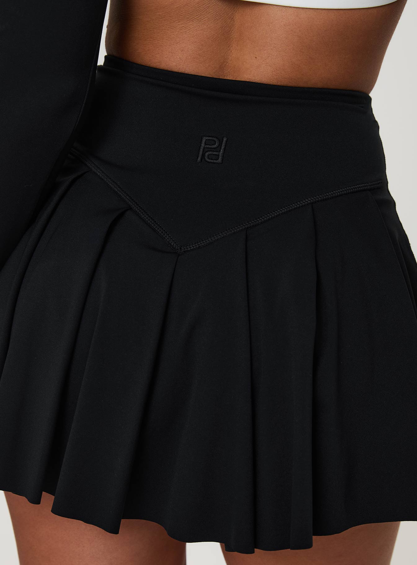 Dynamic Pleat Active Skort Black、mySite、solidvoid