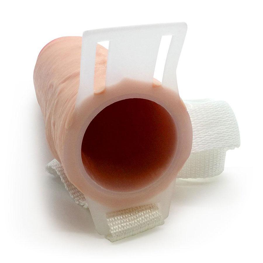 The Perfect Hollow Strap On Penis Extension 8 Inch Realistic Tan Cock Sheath、mySite、bottomscart