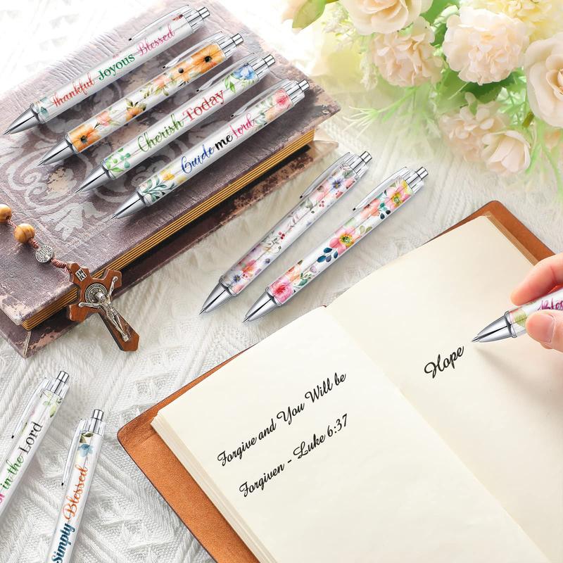24Pcs Christian Gifts with 12 Motivational Quote Pens and 12 Bible Journal Christian Writing Pens Inspirational Ballpoint Pens Religious Notebooks with Bible Verse Bible Supplies, Gifts for Women  Student Teacher, First Holy Communion Gift, Mother 24Pcs Christian Gifts with 12 Motivational Quote Pens and 12 Bible Journal Christian Writing Pens Inspirational Ballpoint Pens Religious Notebooks with Bible Verse Bible Supplies, Gifts for Women  Student Teacher, First Holy Communion Gift, Mother