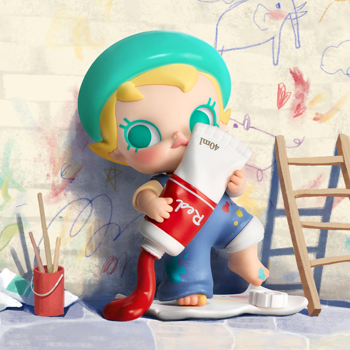  POP MART Baby Molly My Huggable Discovery Series Figures、mySite、greenlandpopulation