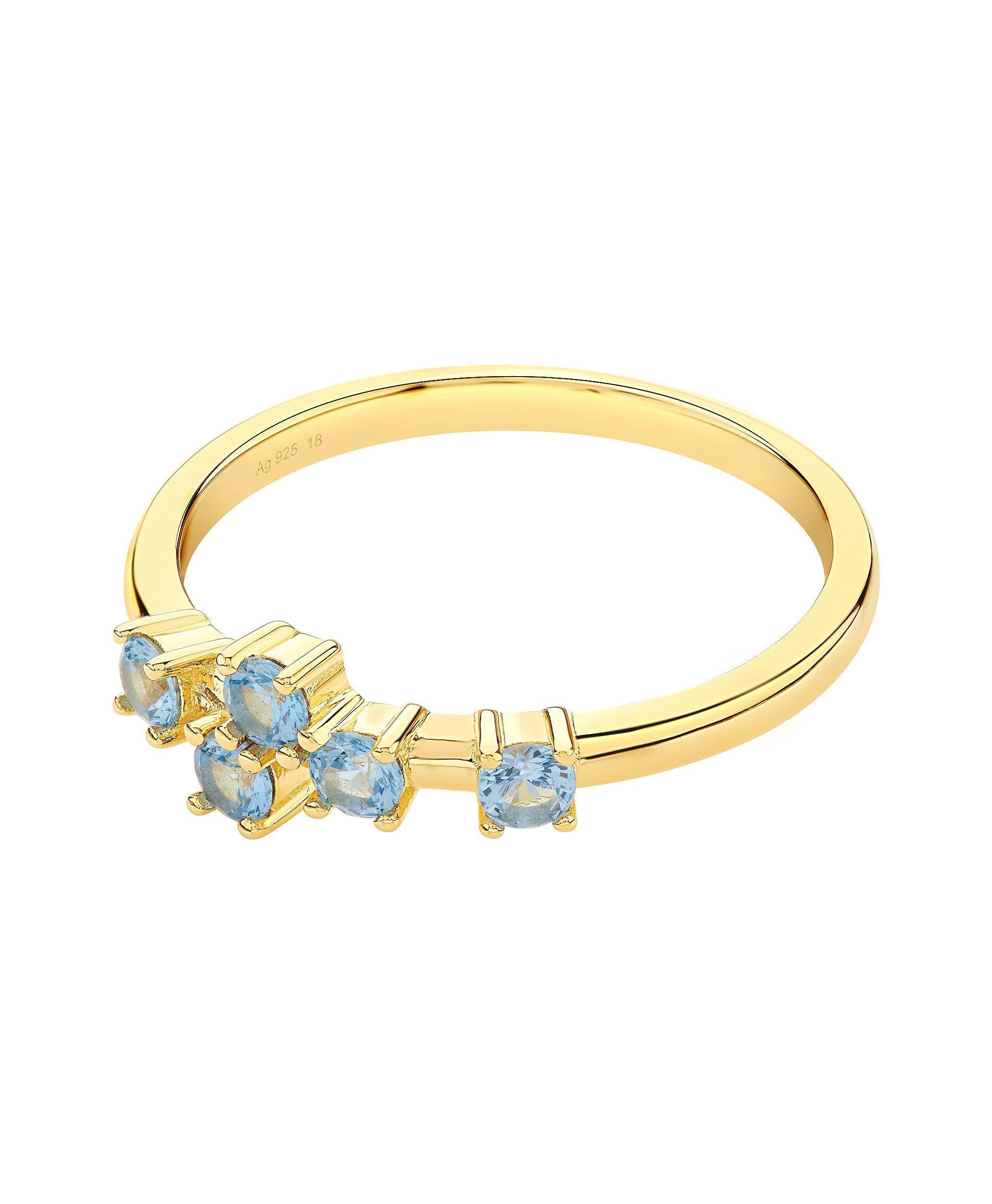 Lova Ring Blue 18ct Gold Plated、mySite、botmansion