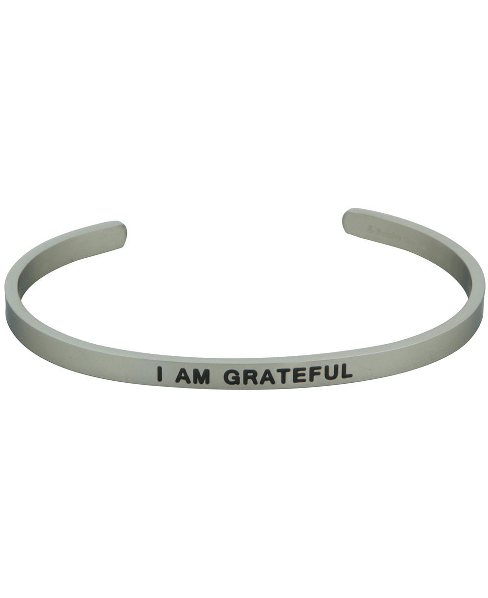 I am Grateful Mindful Cuff Bracelet、mySite、topwebapps