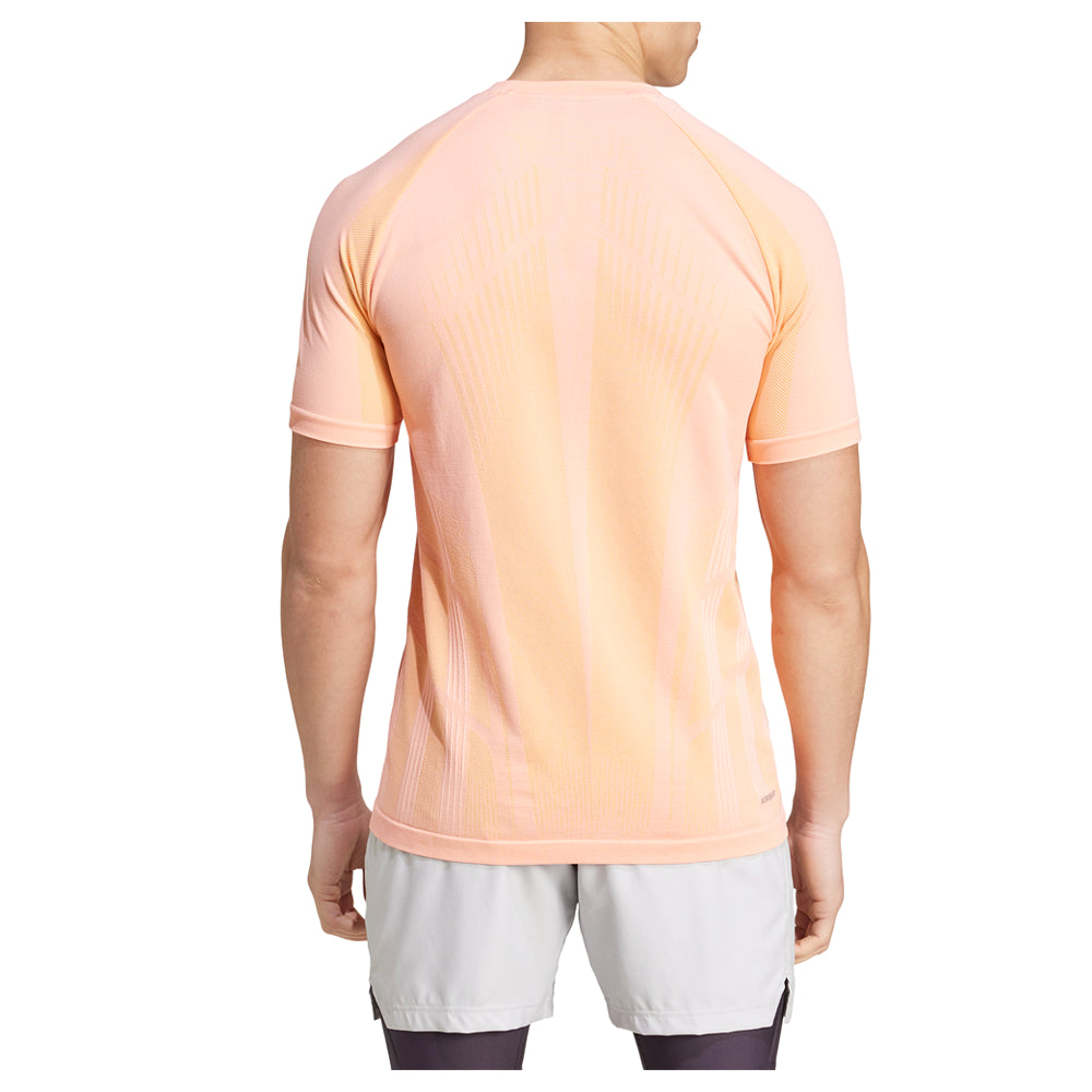 Tennis Pro Seamless Crew Neck Short Sleeve Athletic T-Shirt、mySite、gtrtttuynbv
