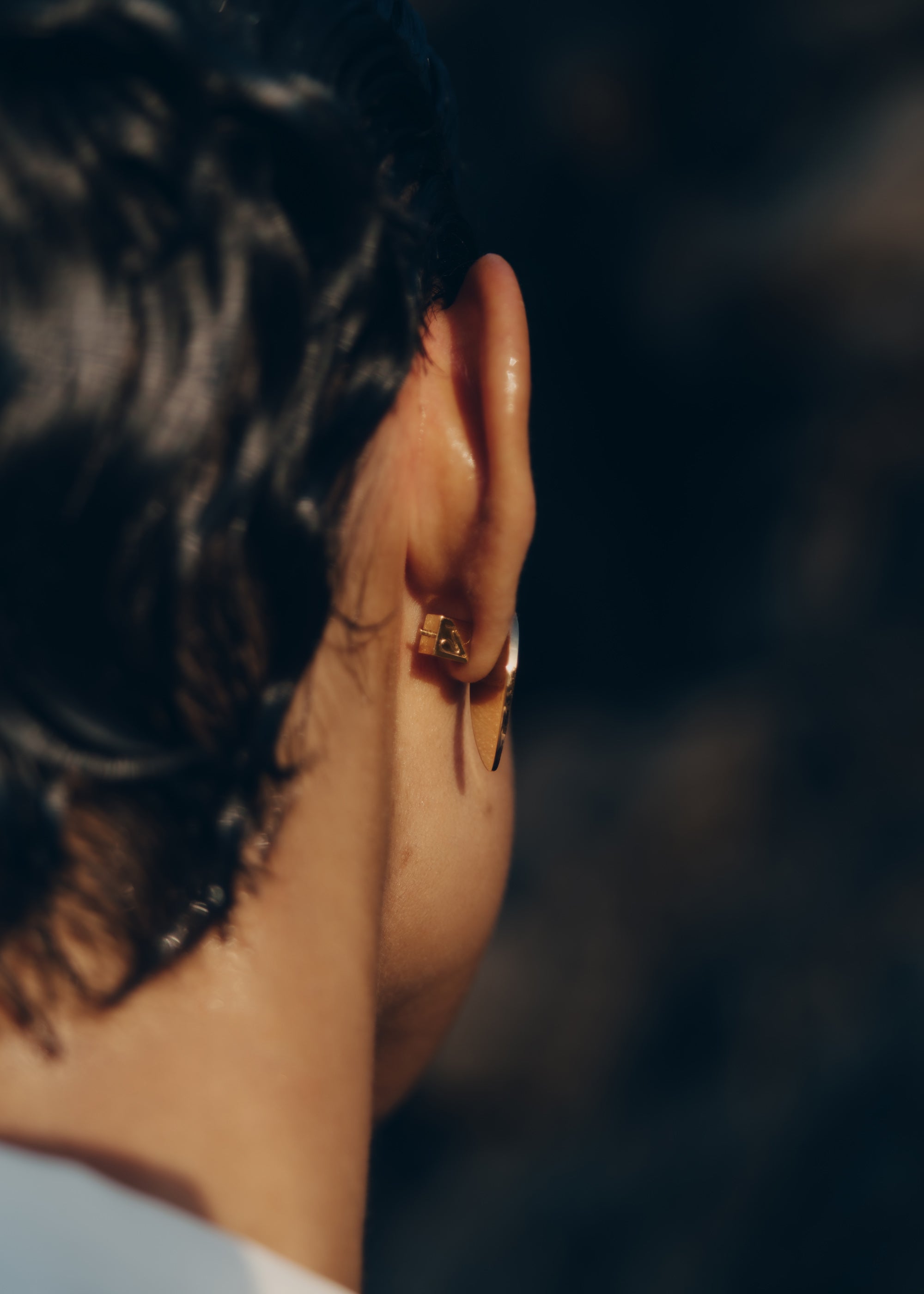 Puces d'oreilles Na茅 - Verre fum茅、mySite、camillekostekn