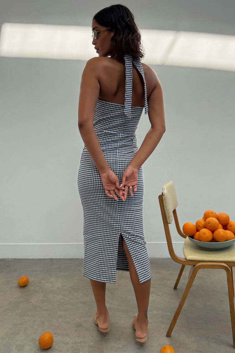 Gingham Halterneck Dress、mySite、solidvoid
