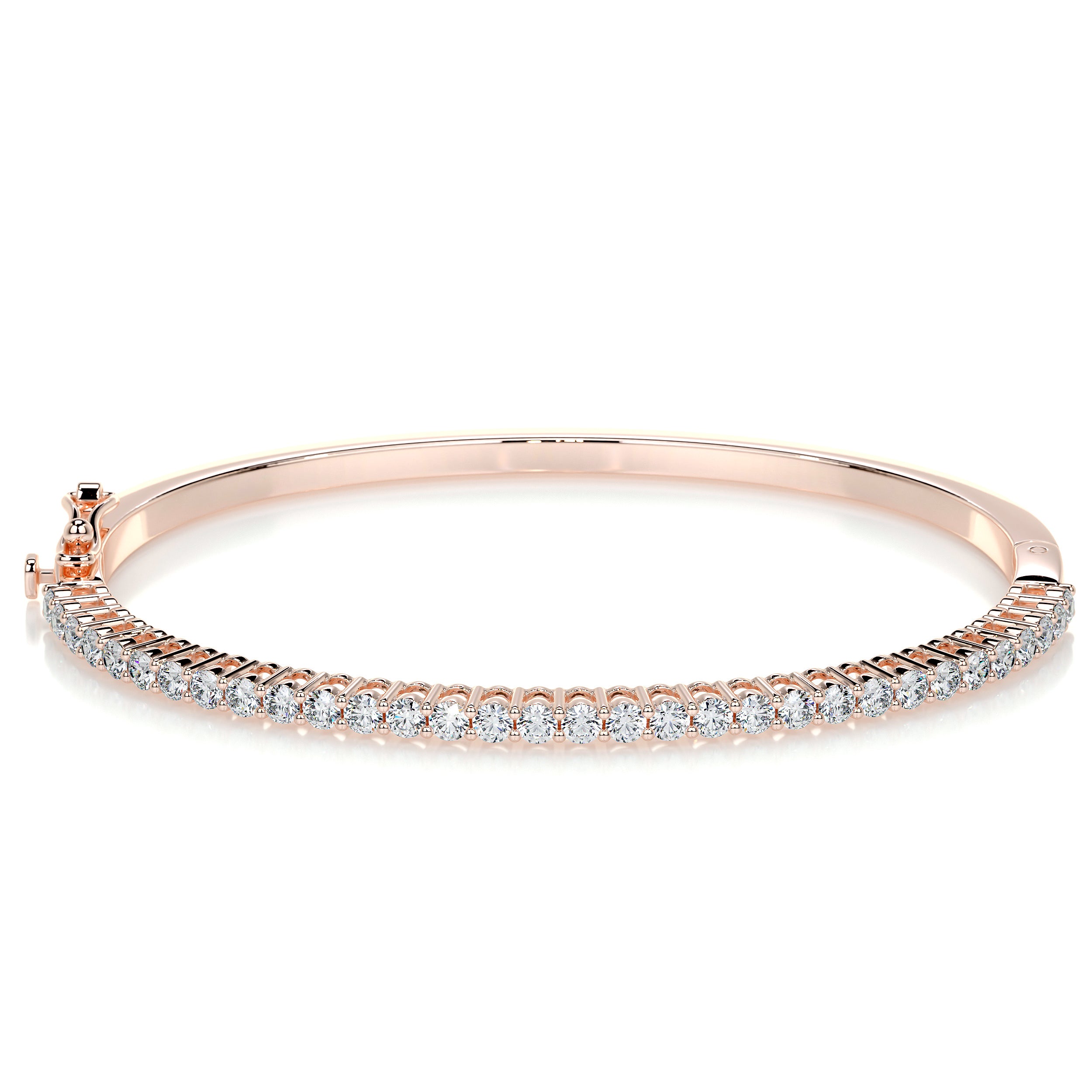 Karla Bangle Diamond Bracelet (1.6 Carat) -14K Rose Gold、mySite、hinf8tx79