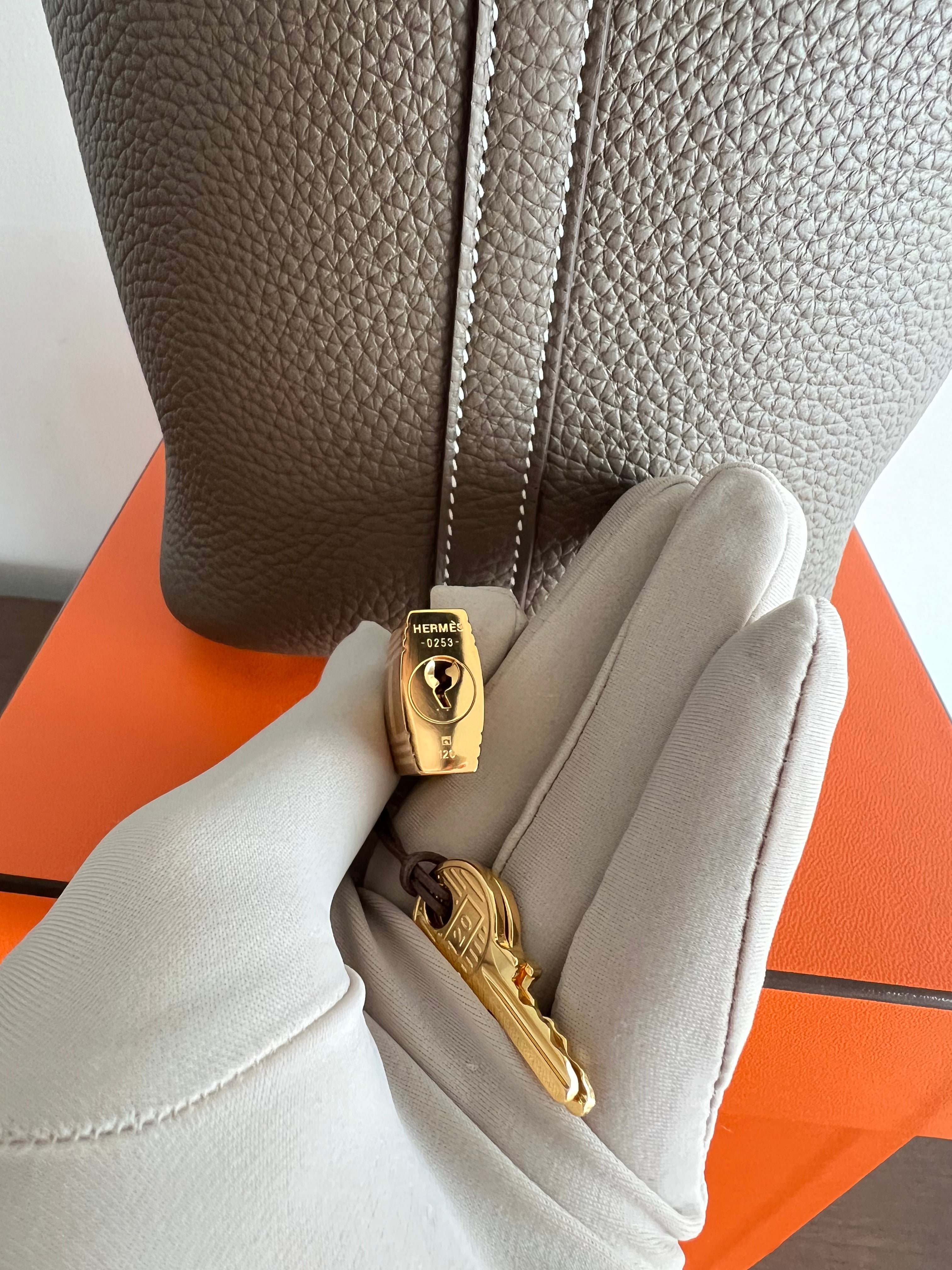 Hermès Picotin 18cm Etoupe Clemence GHW、mySite、garminoutage.com