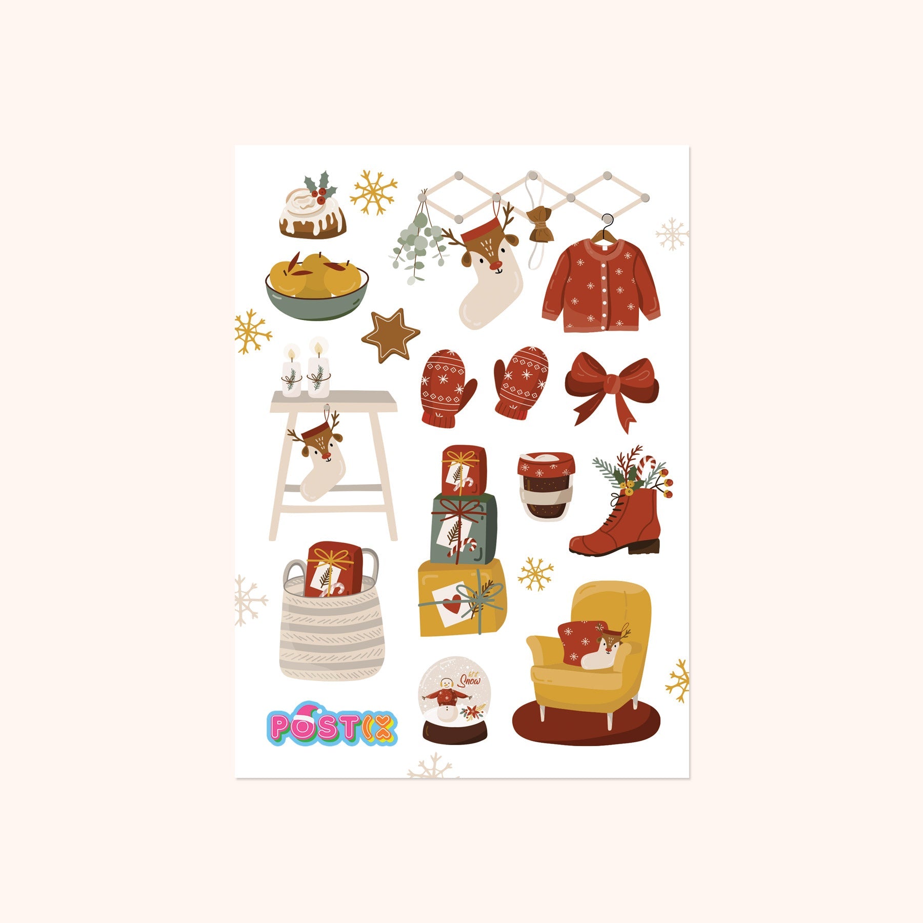  Christmas at Home Sticker Sheet、mySite、ghnorth