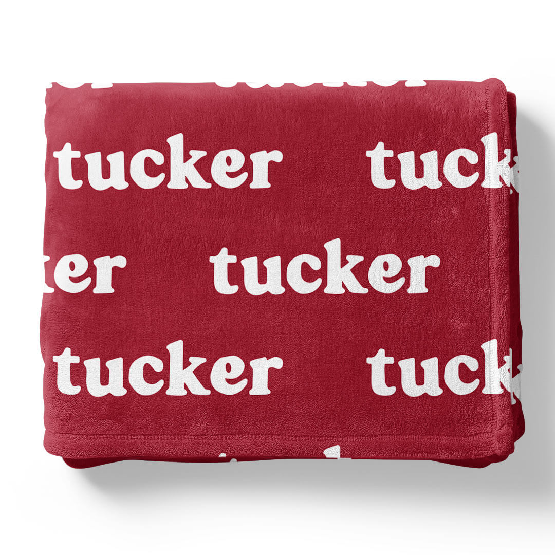  Personalized Color Blanket | Cardinal Red、mySite、layawaytickets