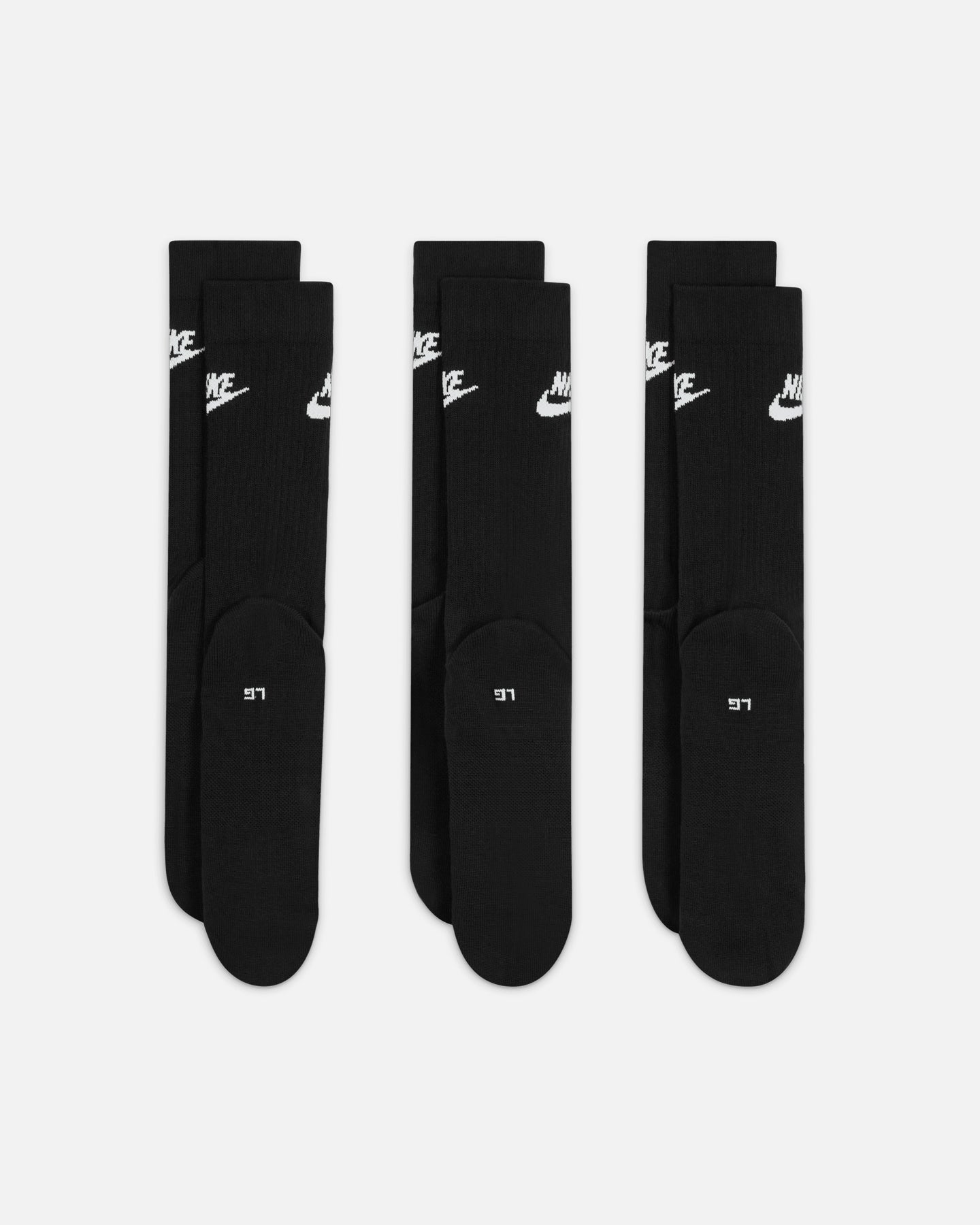 Nike Everday Cotton Cushioned Crew Socks 3 Pack Black/White、mySite、zt4zffjzw