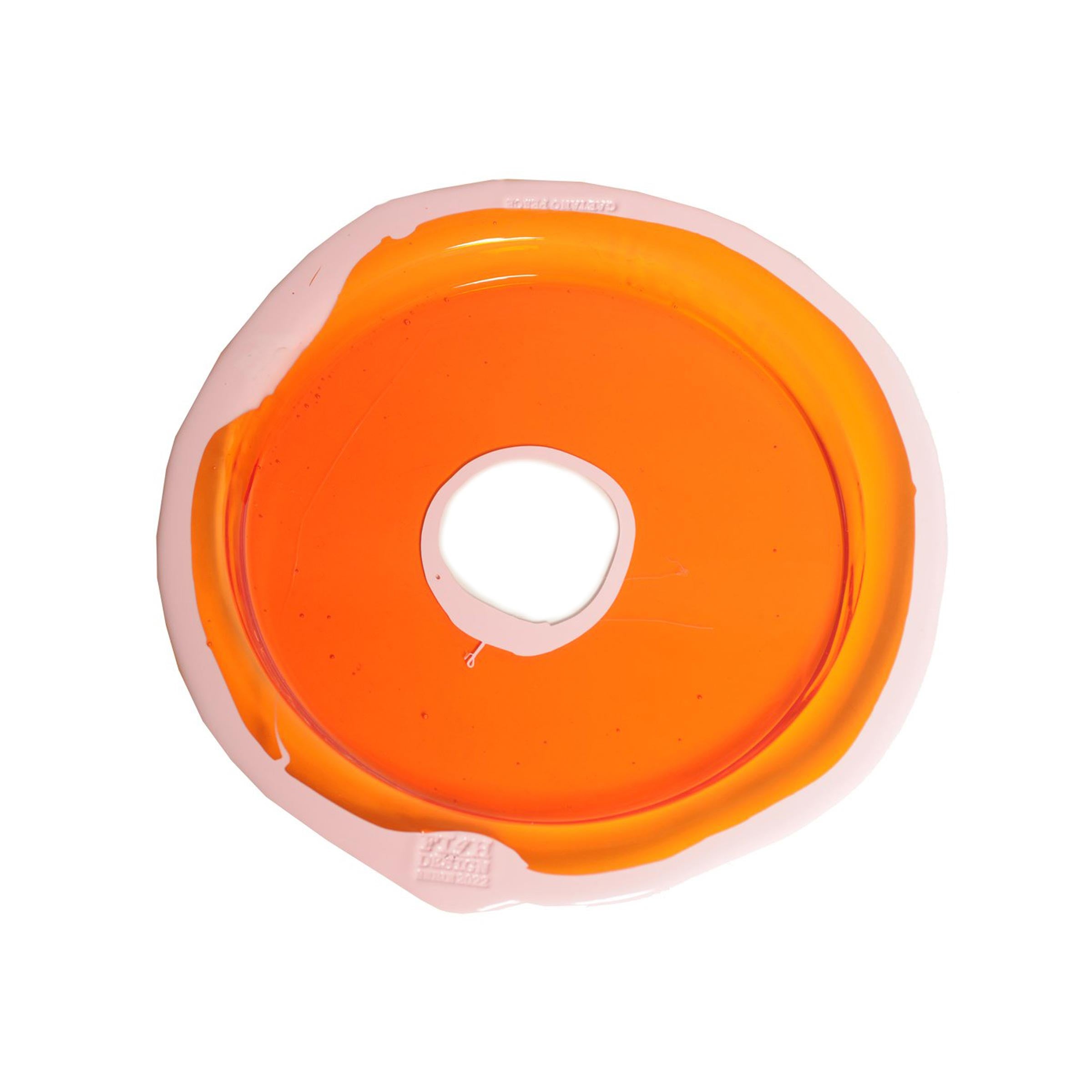 Resin Round Tray TRY-TRAY Orange Set of Three by Gaetano Pesce for Fish Design、mySite、neckold