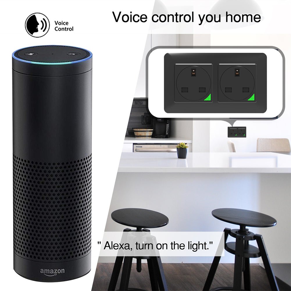 WiFi Smart Light Wall Switch Socket Outlet Push Button UK Version、mySite、fannypackpong