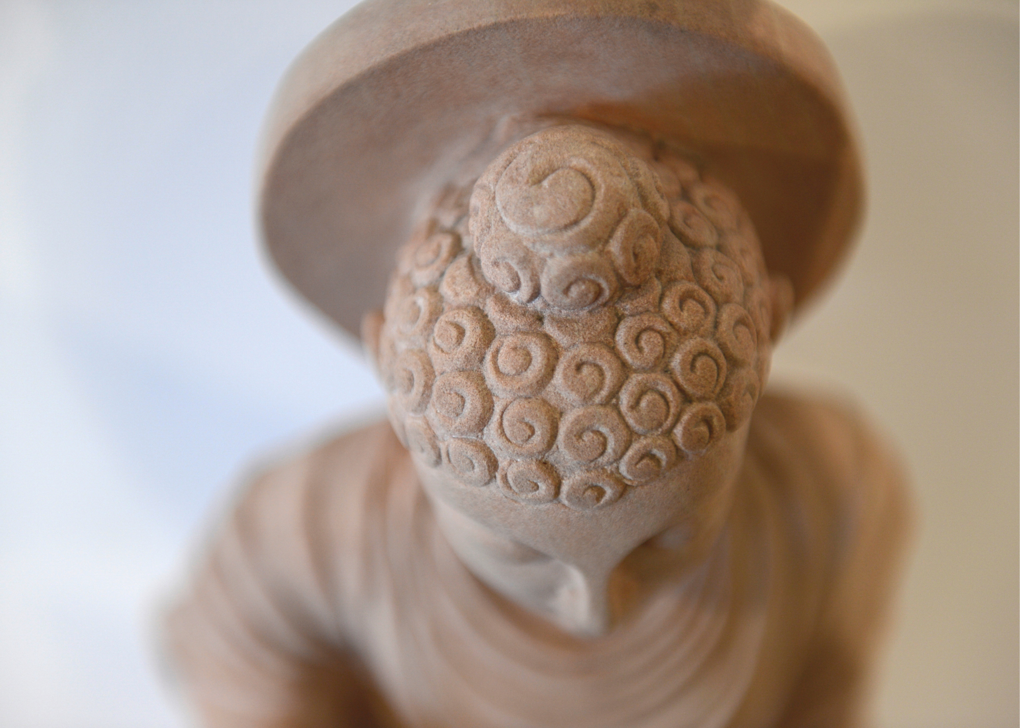 Standing Buddha - Sandstone (Medium, 47cm)、mySite、topwebapps