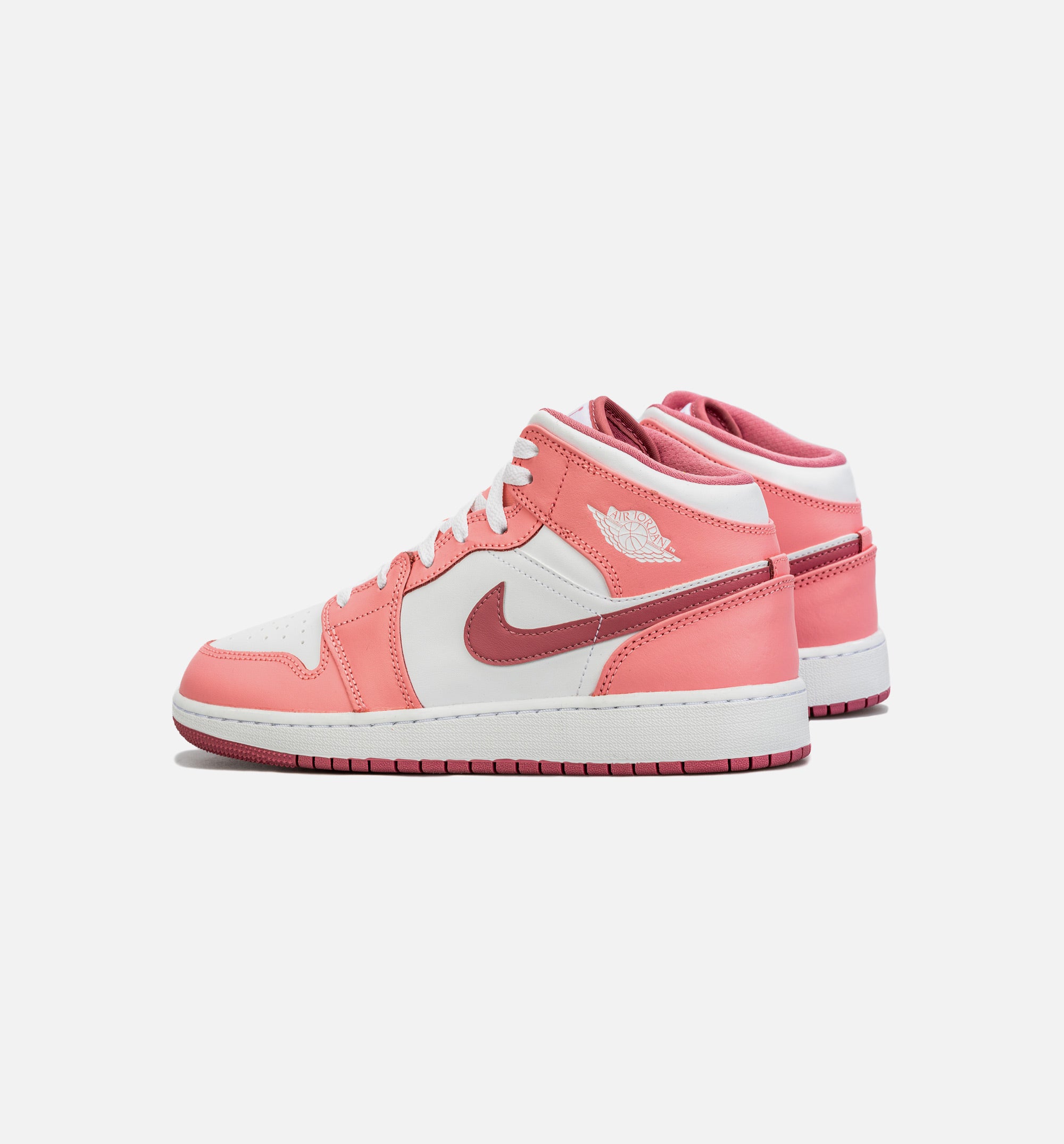 Air Jordan 1 Retro Mid Valentines Day Grade School Lifestyle Shoe - Pink/White Free Shipping、mySite、dreamappss