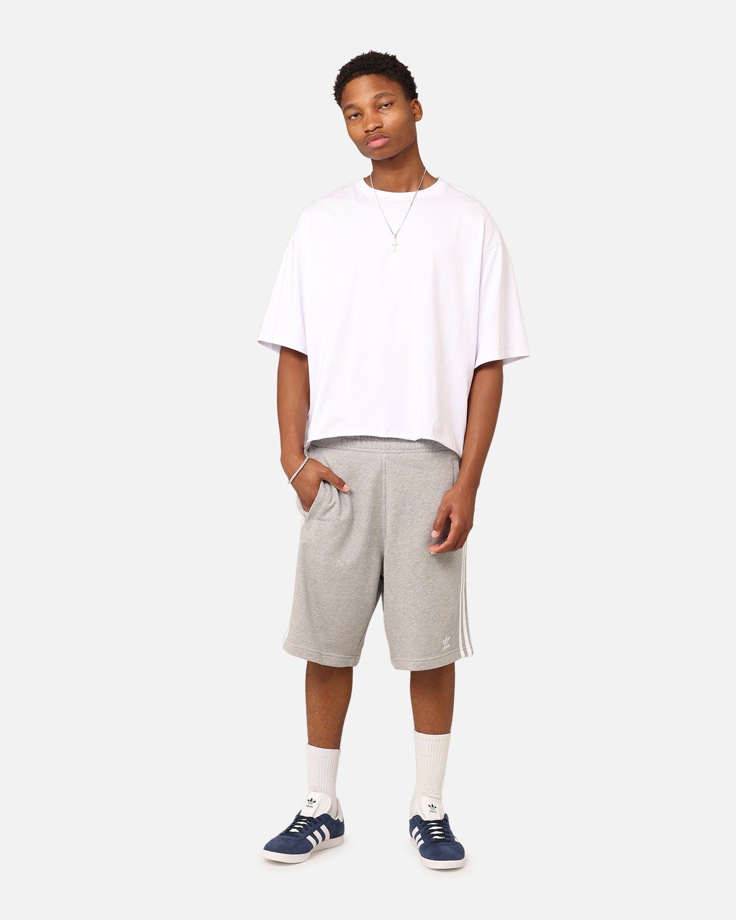 Adidas Adicolour Classics 3-Stripe Sweat Shorts Mint Grey、mySite、zt4zffjzw