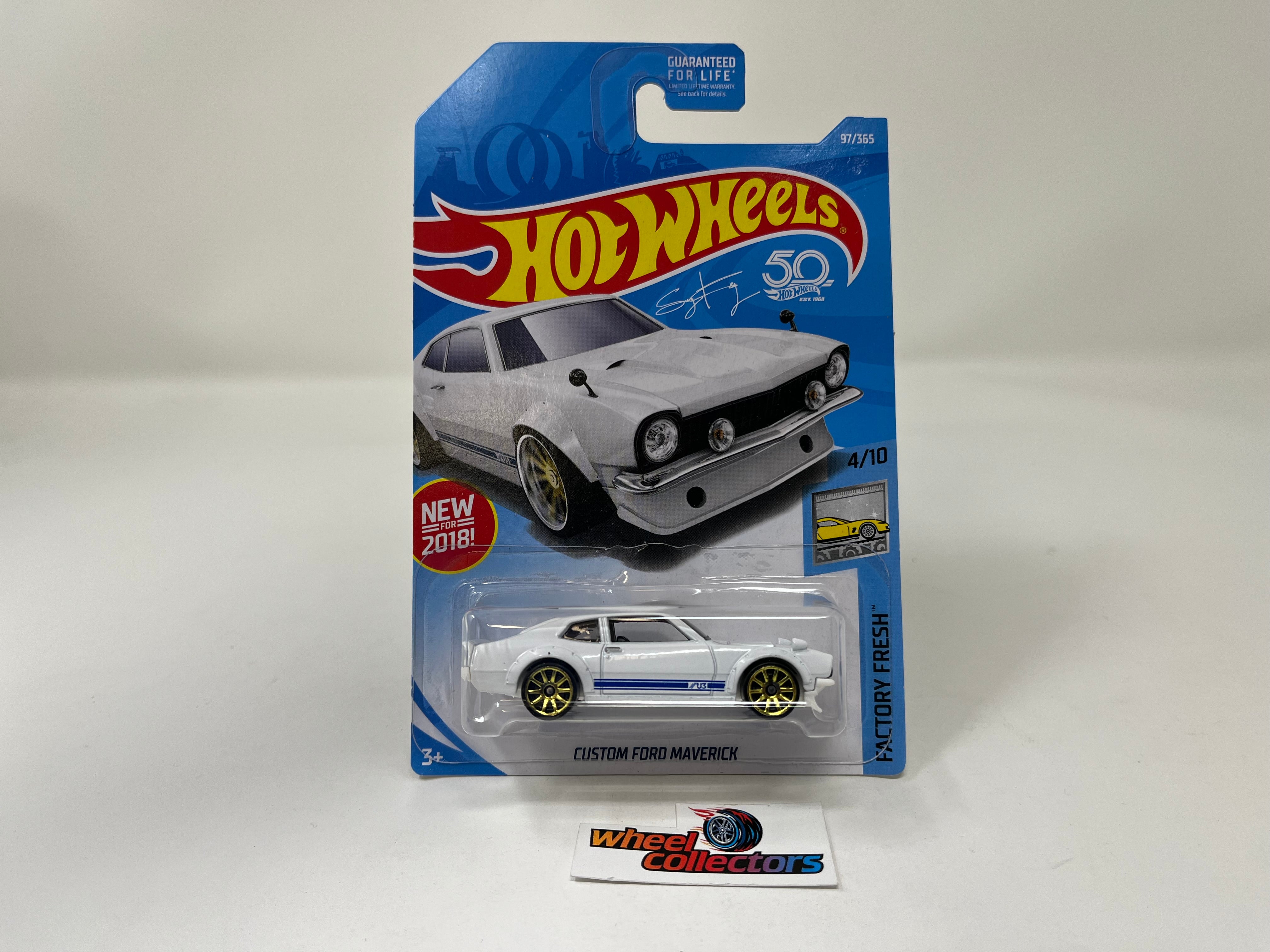 Custom Ford Maverick #219 * White * 2018 Hot Wheels、mySite、hgirdovlk