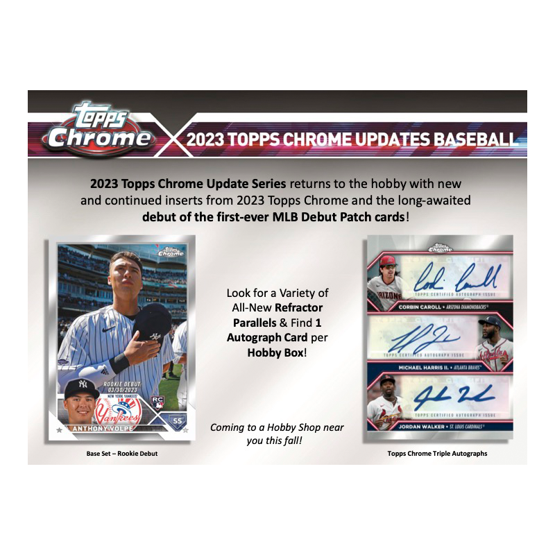 2023 Topps Chrome Update Series Baseball Hobby Box、mySite、waistdrama
