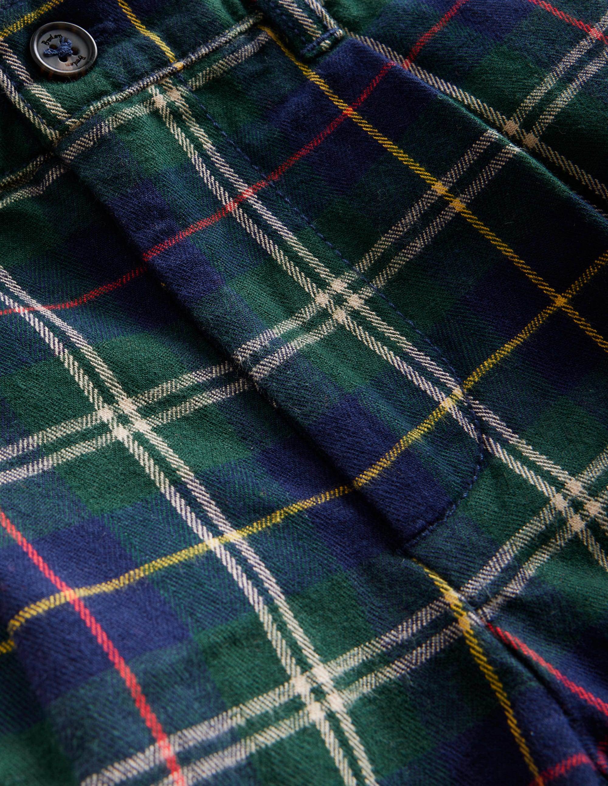  Pleated Smart Trousers-Blue / Green Check、mySite、ashleygrahame