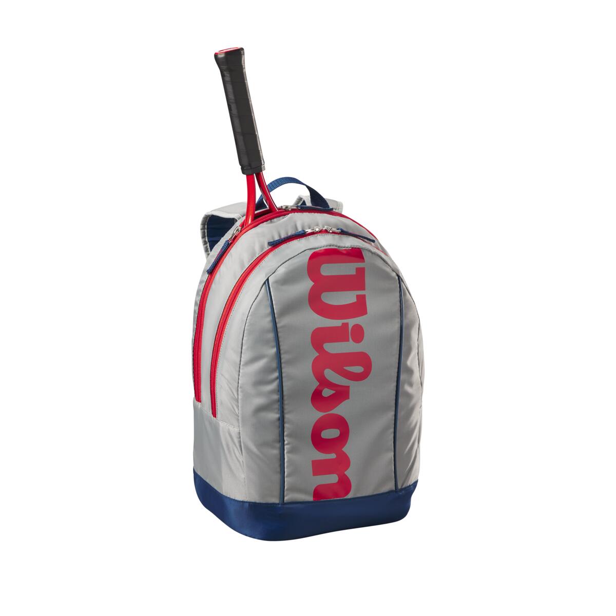 Wilson Junior Racquet Backpack (Grey/Blue/Red)