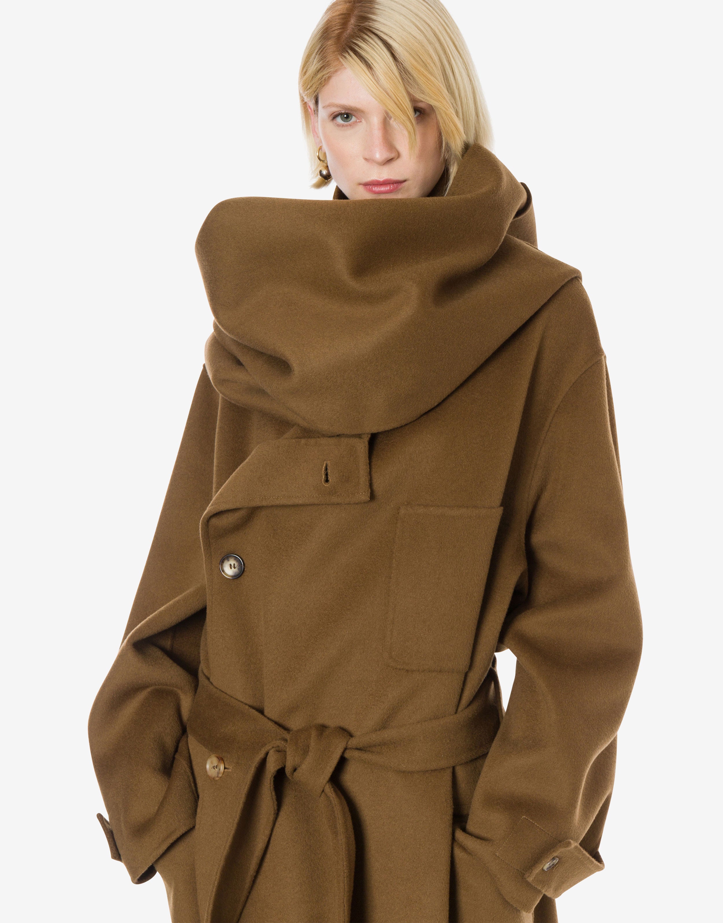 Maxi sciarpa in panno di lana double、mySite、aoinhome