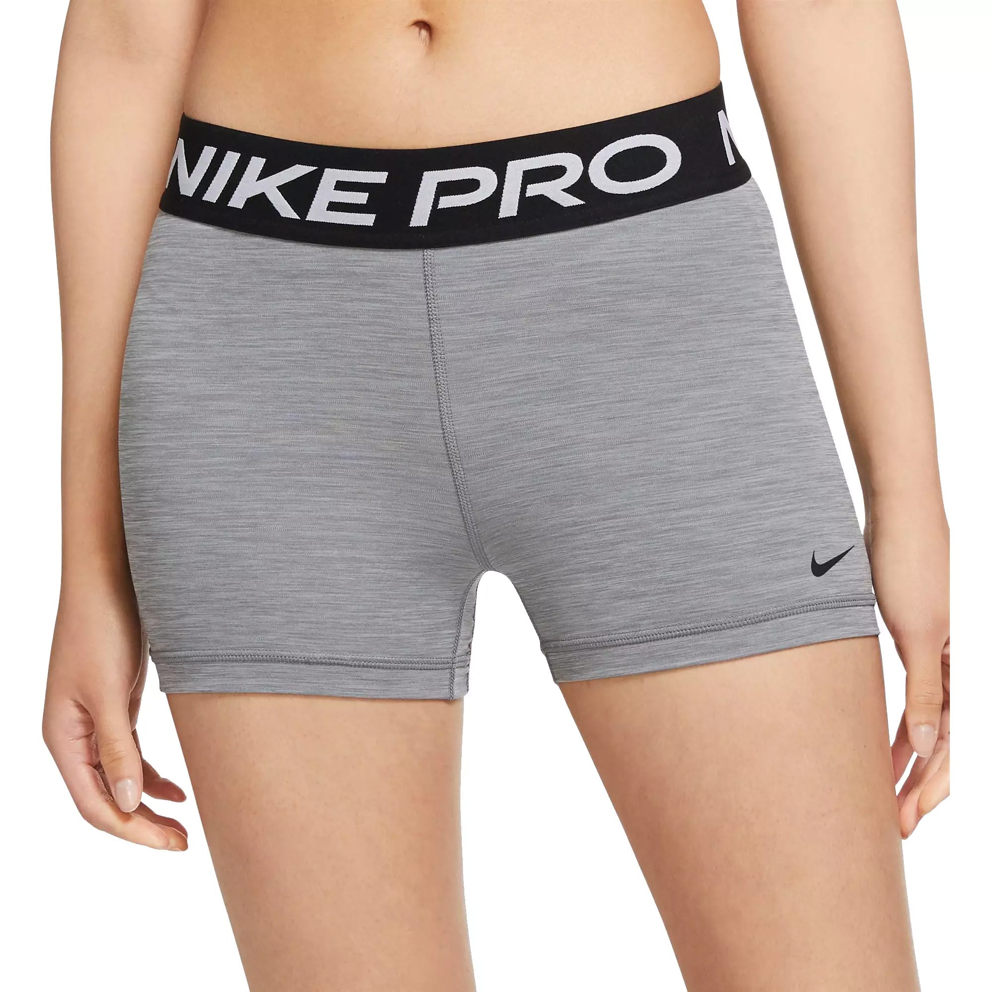 Nike Women's Pro Tight 3'' Shorts Grey/Black、mySite、noshort
