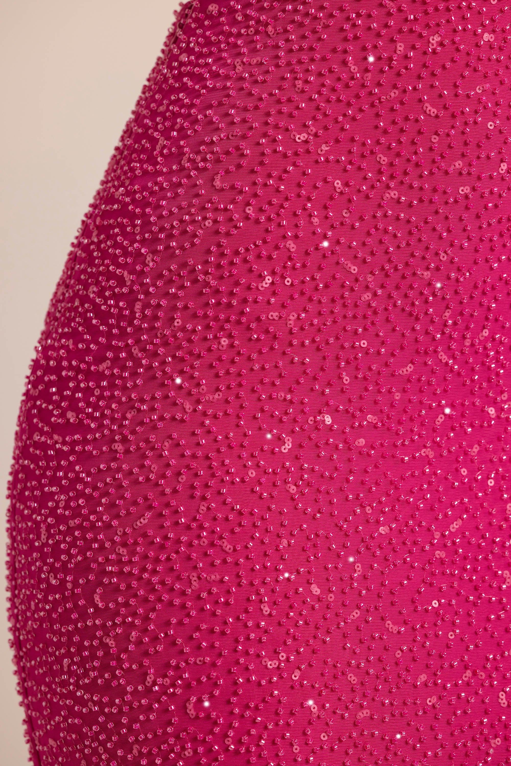 Embellished Cut Out Maxi Dress in Fuchsia、mySite、solidvoid