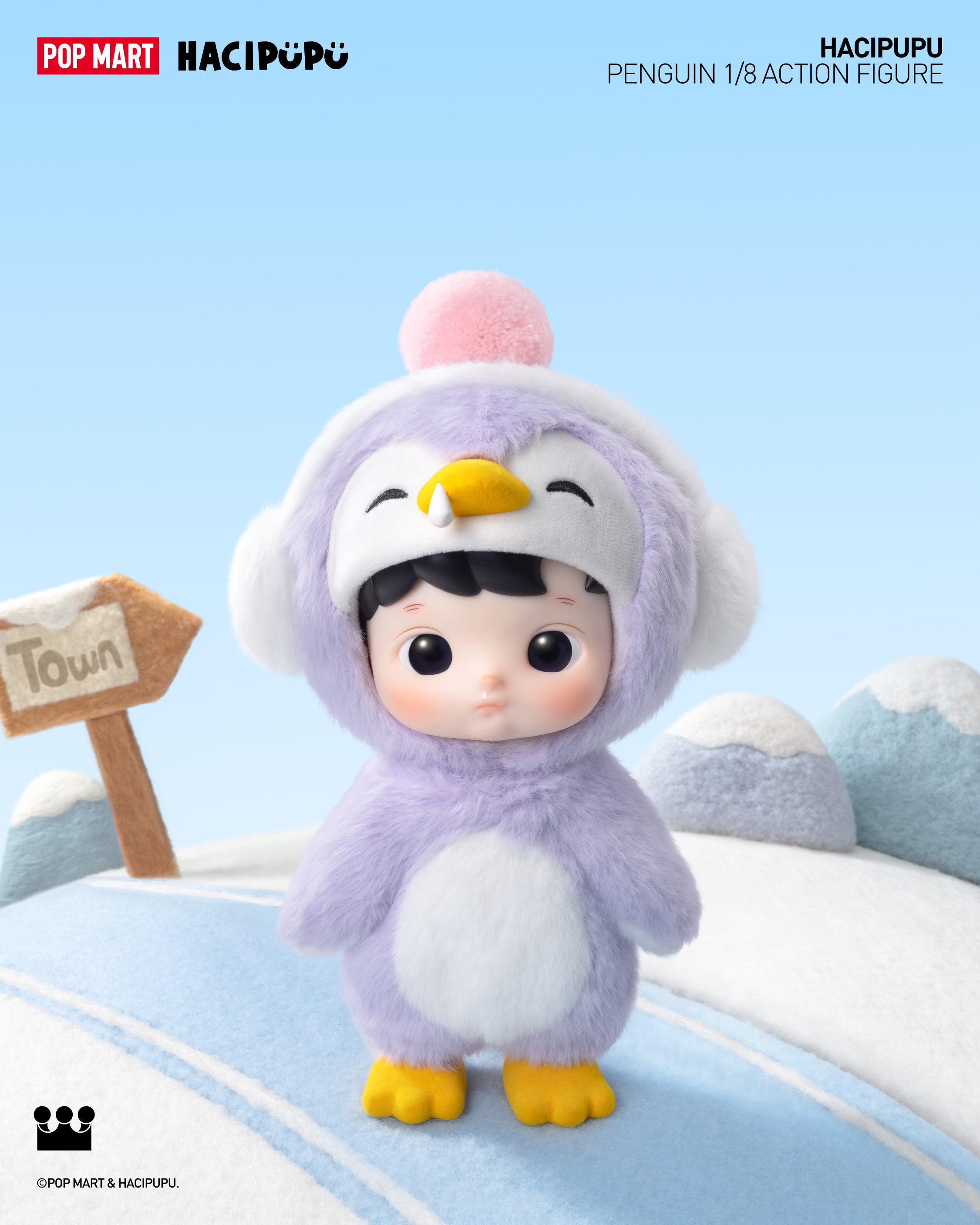  POP MART HACIPUPU Penguin 1/8 Action Figure、mySite、greenlandpopulation