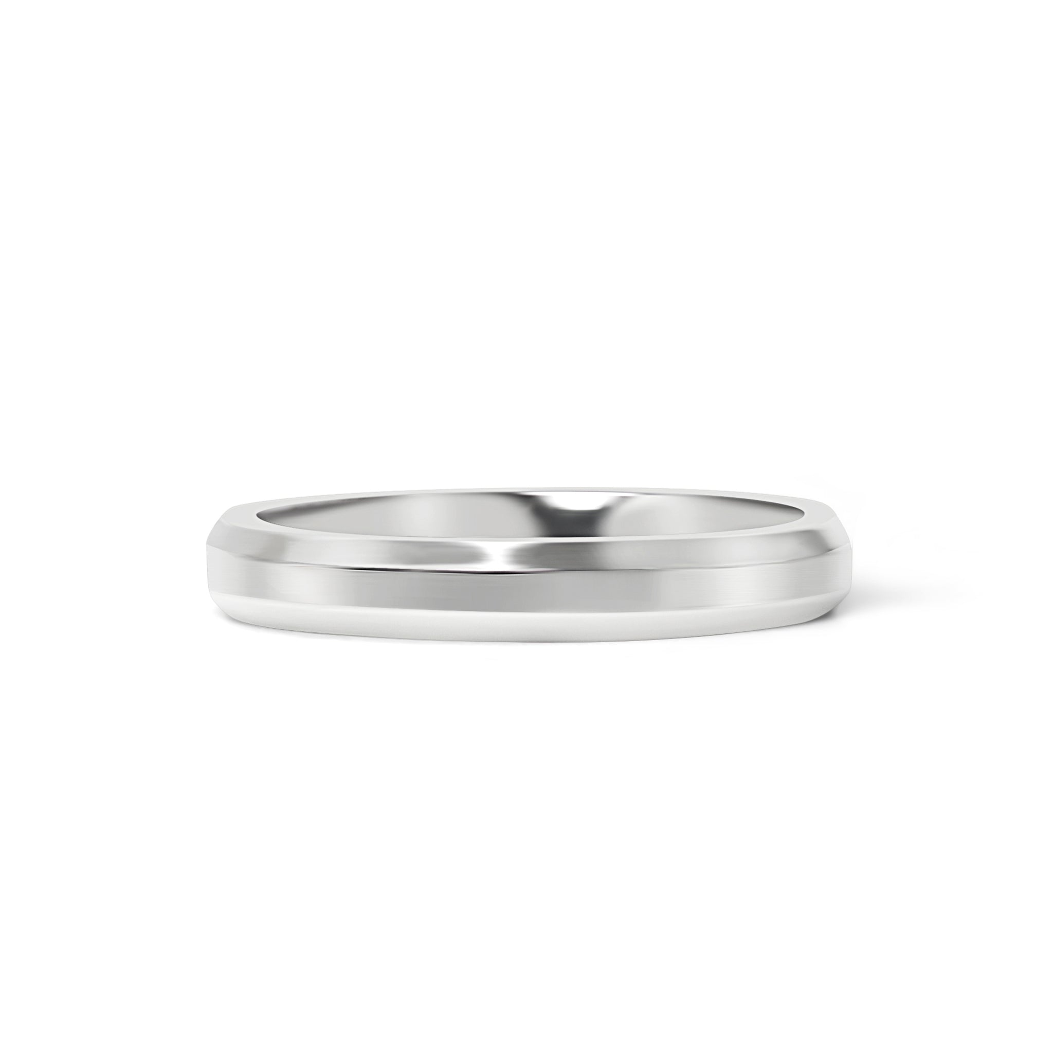 Stainless Steel Polished Beveled Edge Blank Ring / CFR9004、mySite、dreamappss