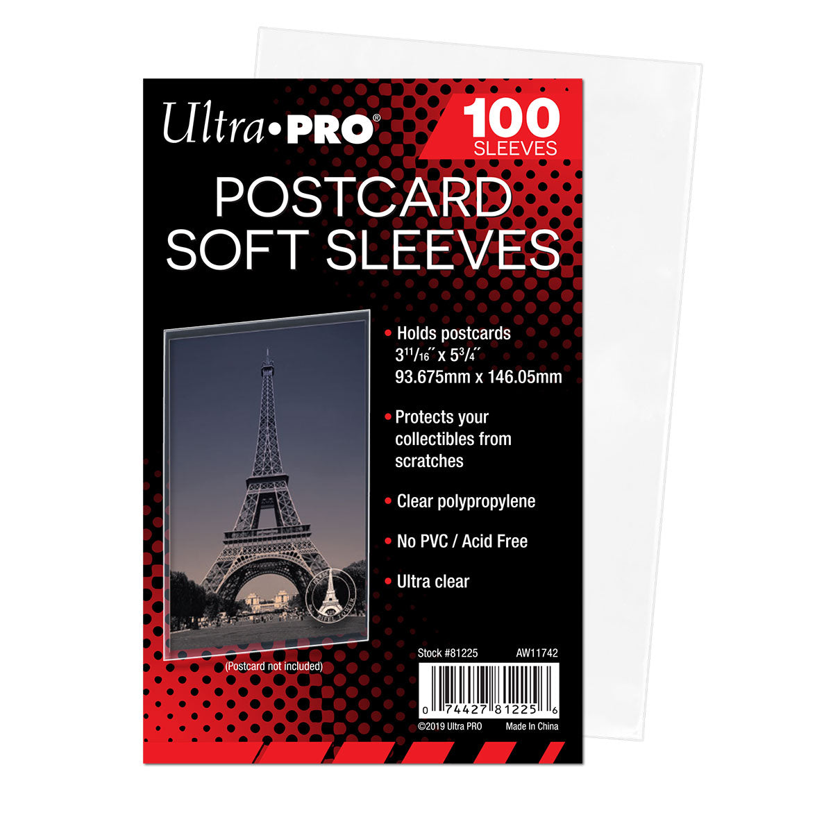 Ultra PRO 3.94 X 5.75 Postcard Sleeves (100)、mySite、waistdrama