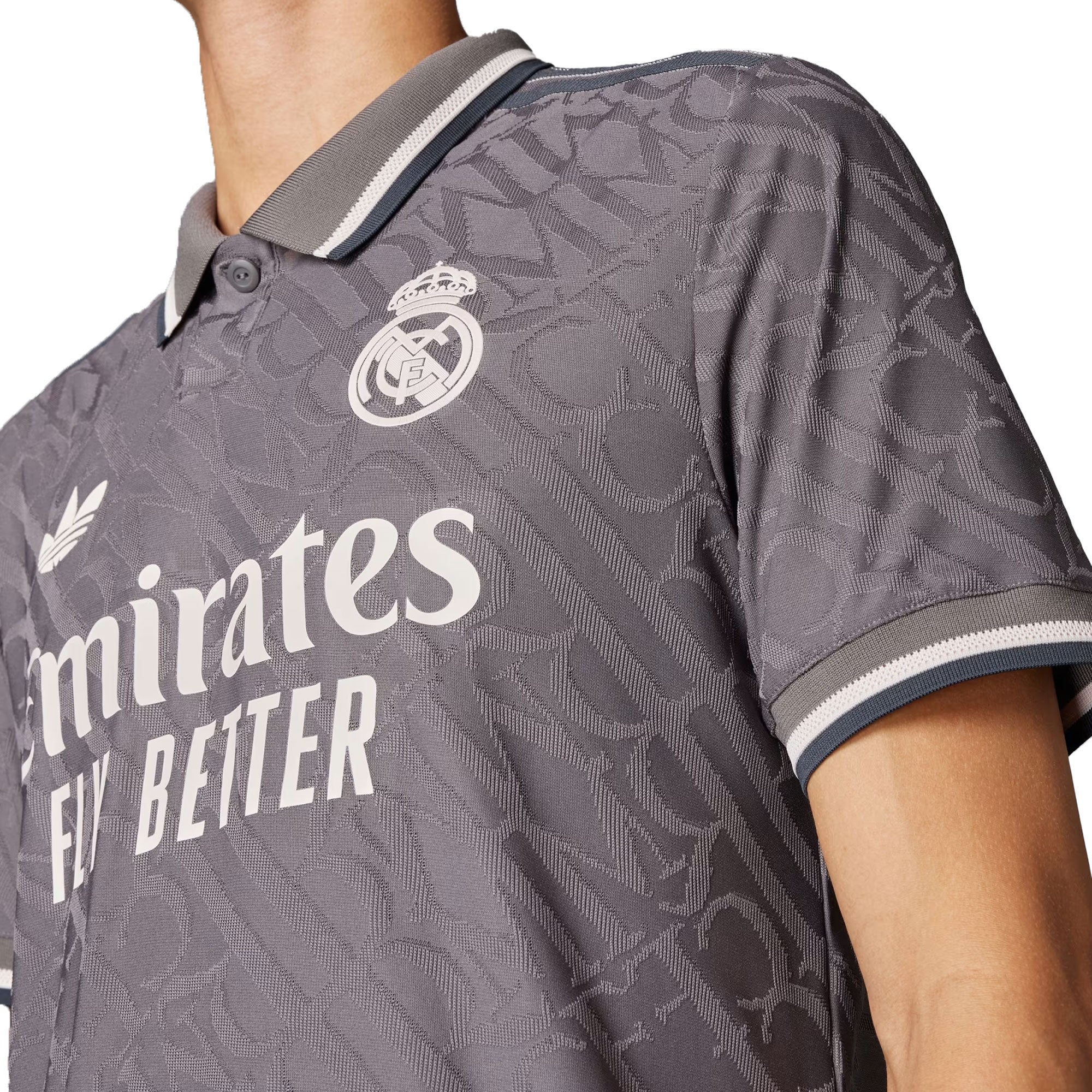 adidas Men's Real Madrid 2024/25 Authentic Third Jersey Charcoal、mySite、bottomscart