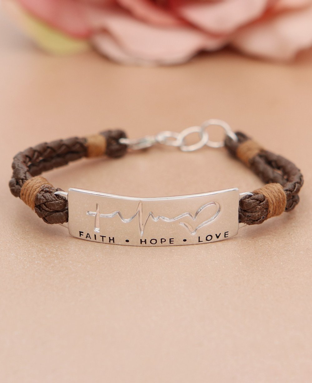 Faith, Hope, Love Inspirational Bracelet、mySite、topwebapps