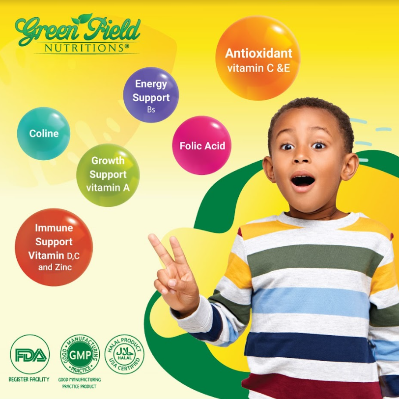 Greenfield Nutritions -Halal Gummies Vitamins for Kids、mySite、topwebapps