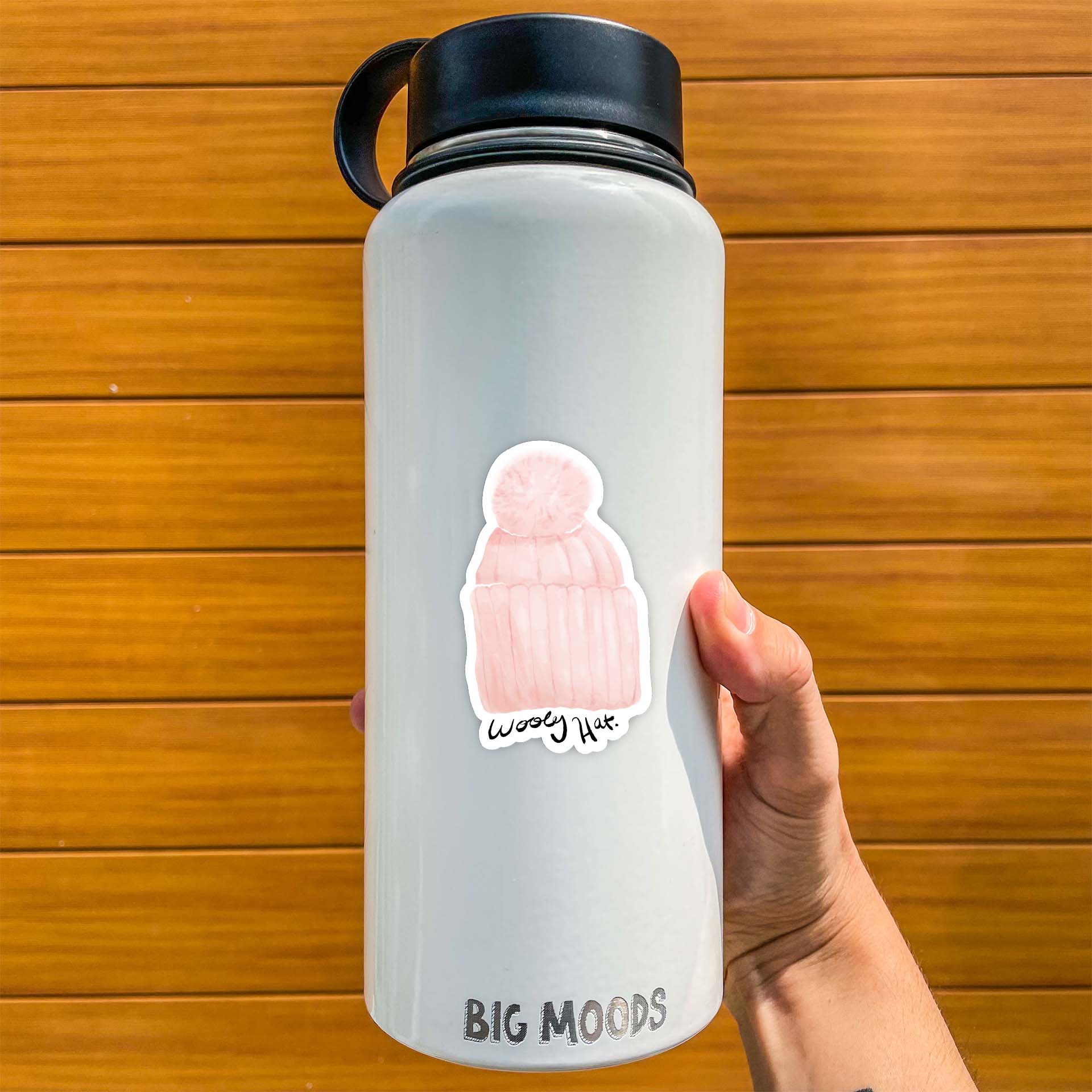  Wooly Hat Winter Watercolor Sticker、mySite、elrpsem3k