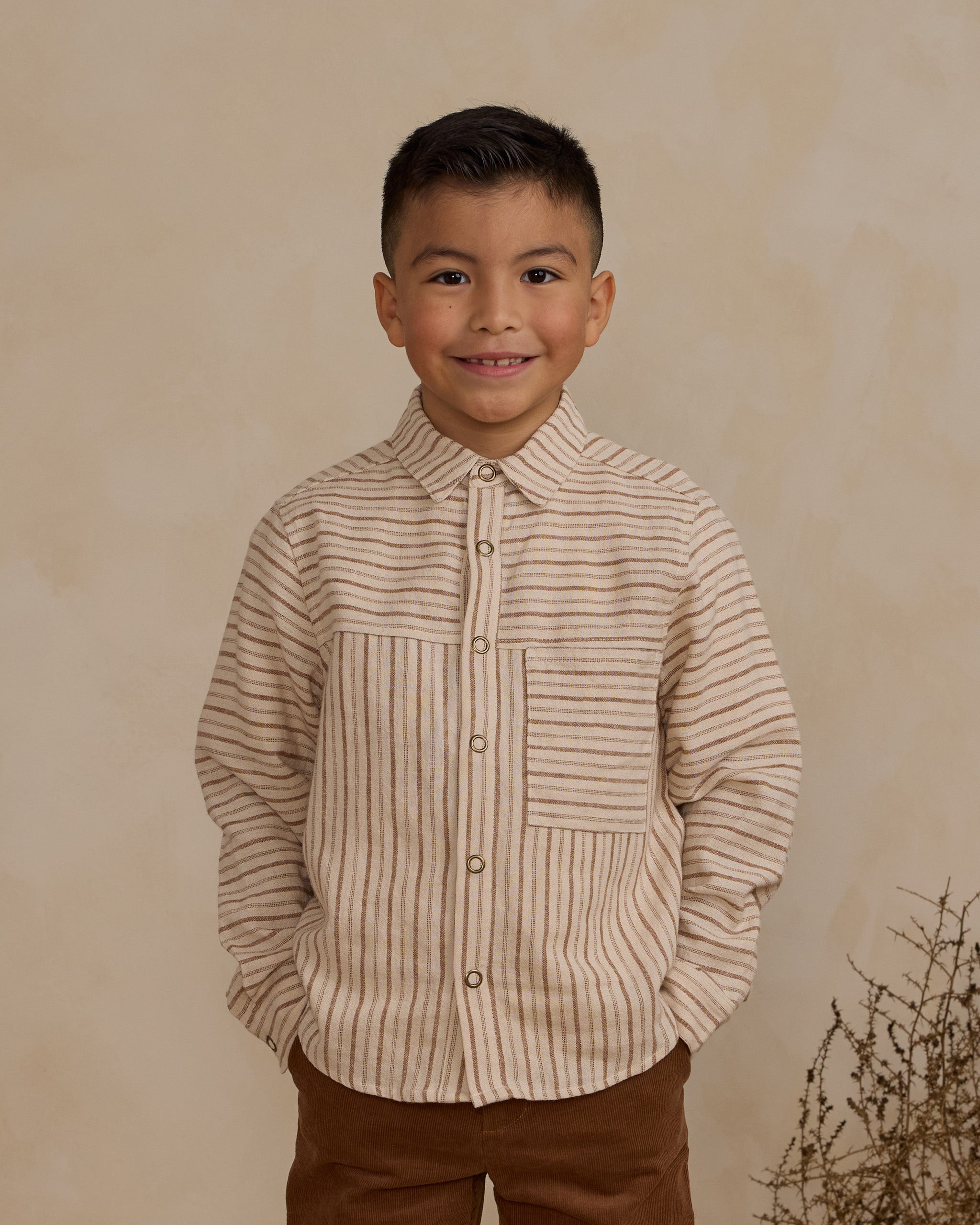  Walker Overshirt || Saddle Pinstripe、mySite、layawaytickets