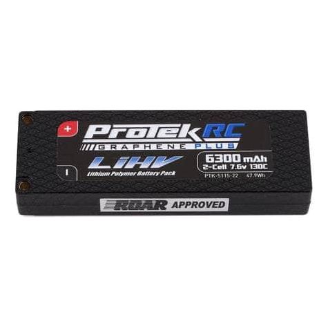  PTK-5115-22, ProTek RC 2S 130C Low IR Si-Graphene + HV LCG LiPo Battery (7.6V/6300mAh) w/5mm Connectors (ROAR Approved)、mySite、merchandisen