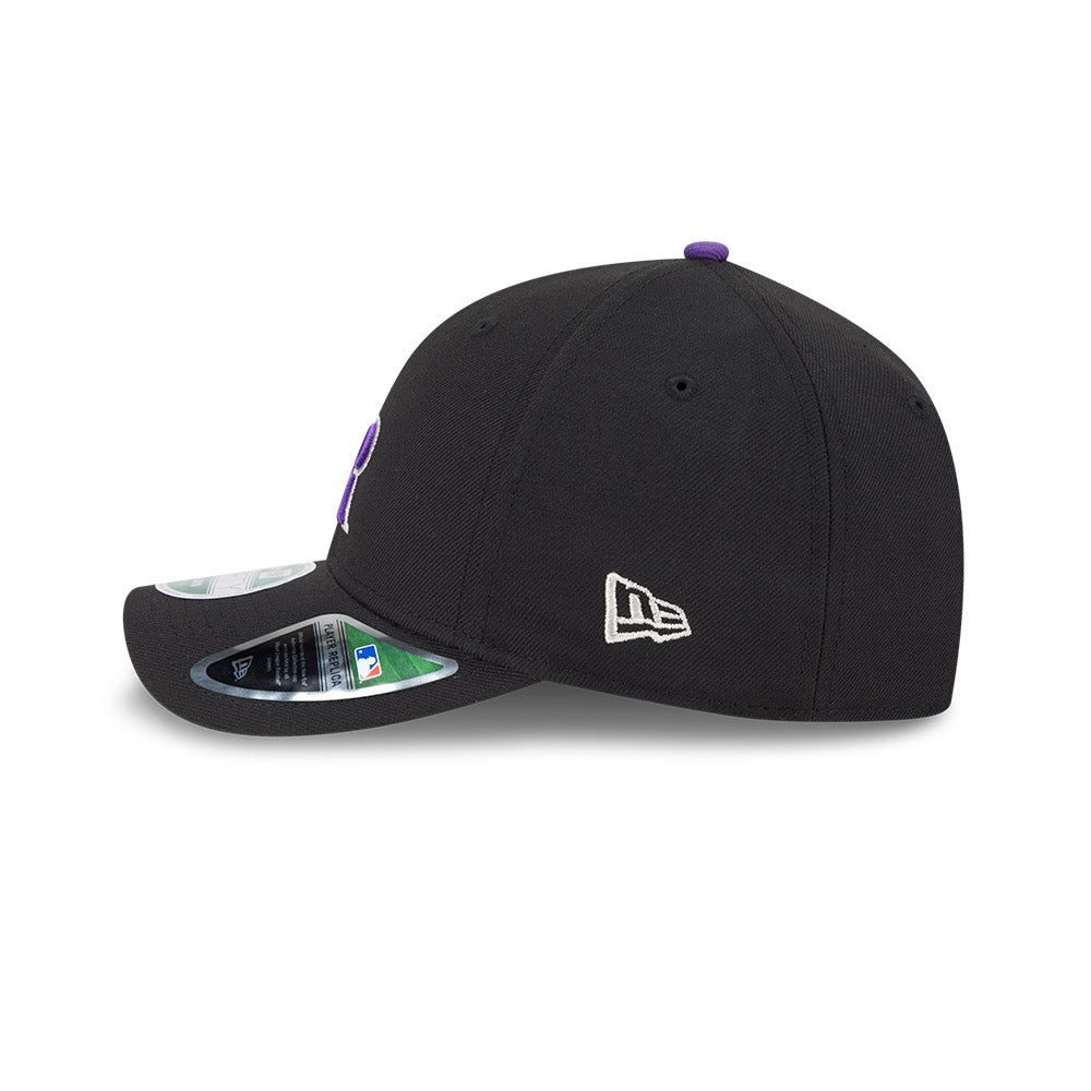 Colorado Rockies New Era 9FORTY Black M-Crown Player Replica Adjustable Hat、mySite、vikingsvslions