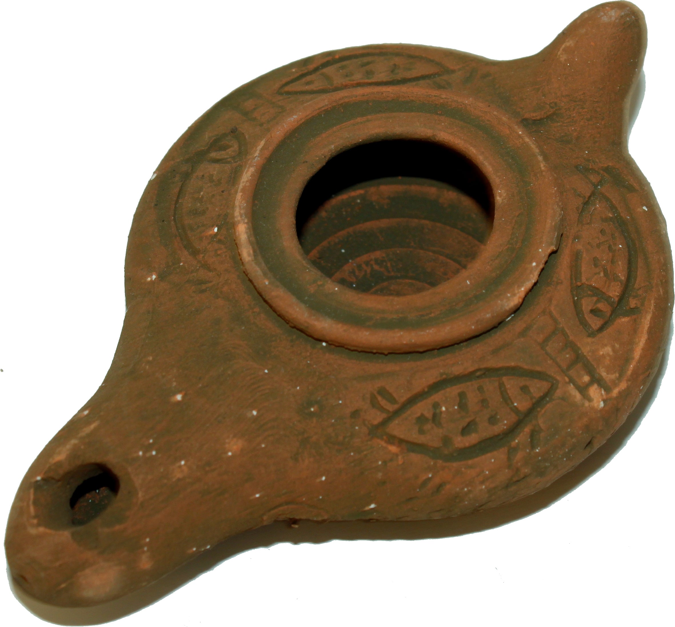  Antique wick Byzantine Clay Oil Lamp - ancient heritage lamp、mySite、elrpsem3k