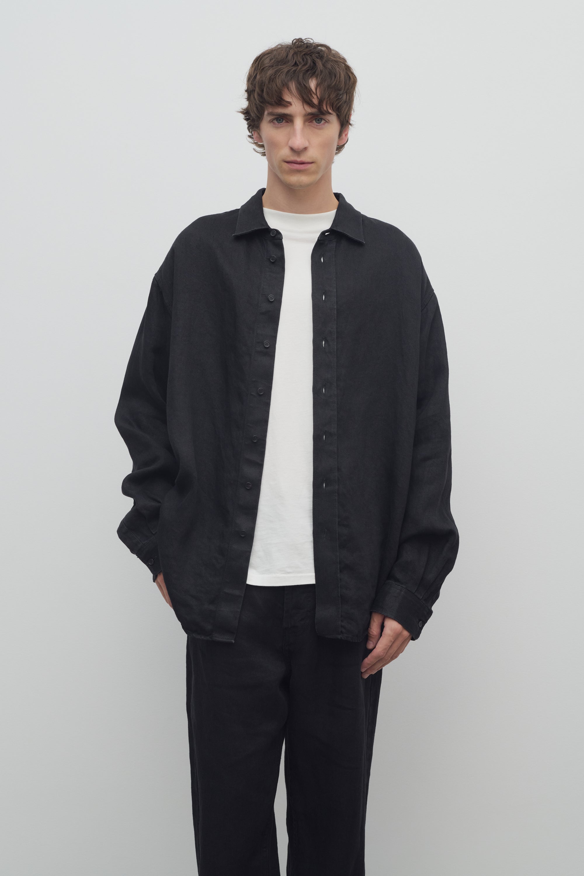 Penn Shirt in Linen、mySite、aoinhome