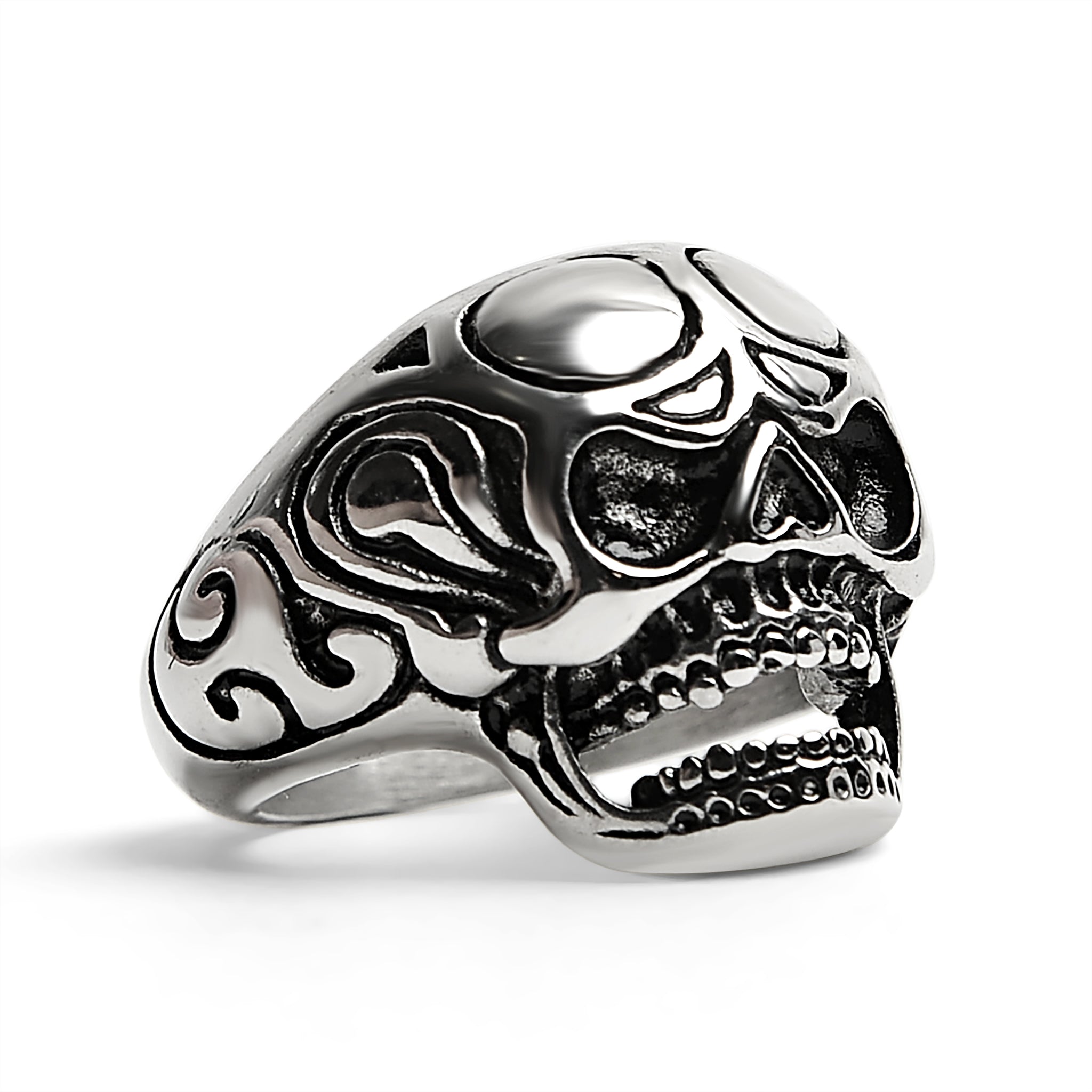Polished Skull Stainless Steel Ring / SCR2019、mySite、dreamappss