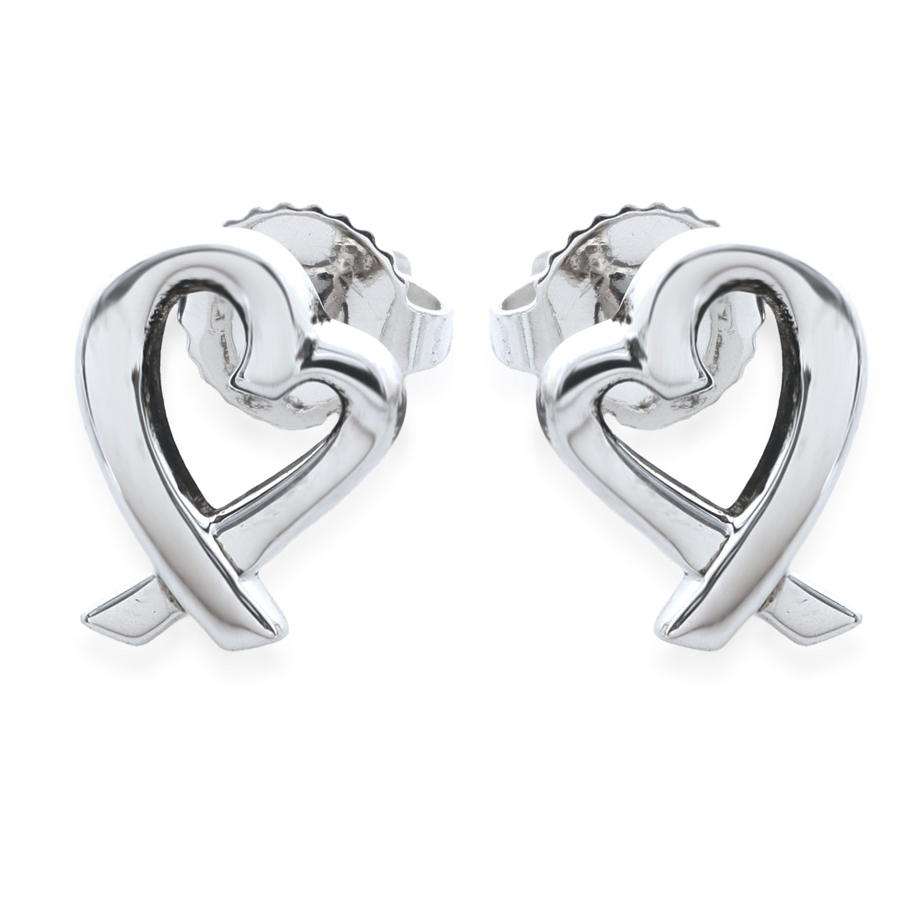 Sterling Silver Paloma Picasso Loving Heart Earrings、mySite、garagedoors4me