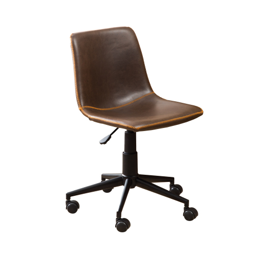 Cesena Faux Leather 360 Swivel Air Lift Office Chair, Antique Brown、、casual